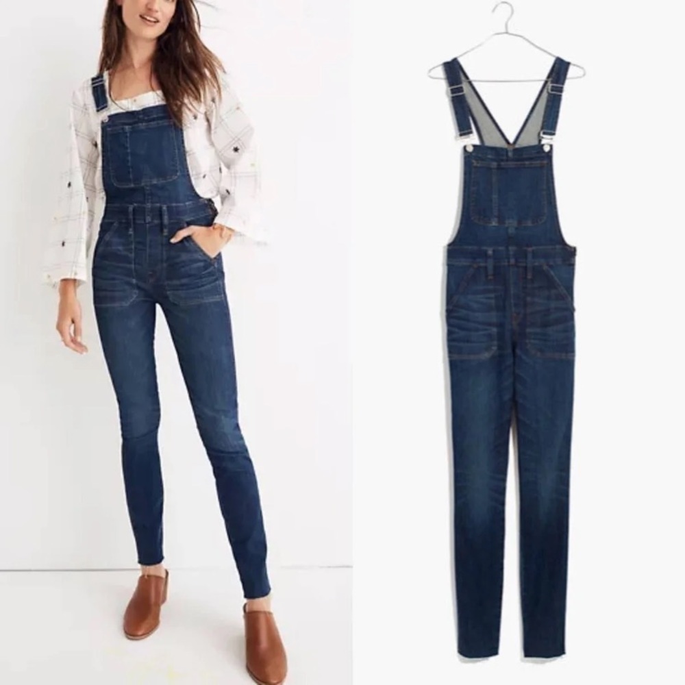 Madewell skinny overalls